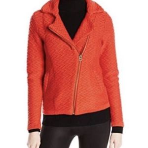Lucky Brand Chevron Knit Moto Jacket